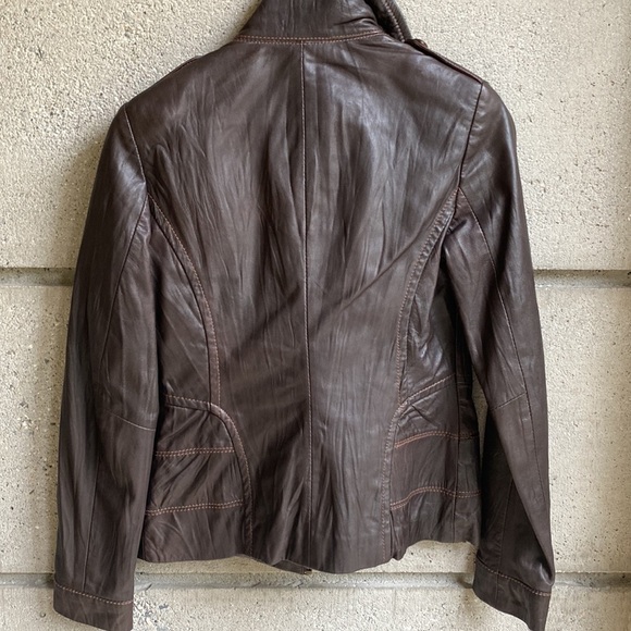 Danier Leather Coffee Brown Jacket - Picture 8 of 8